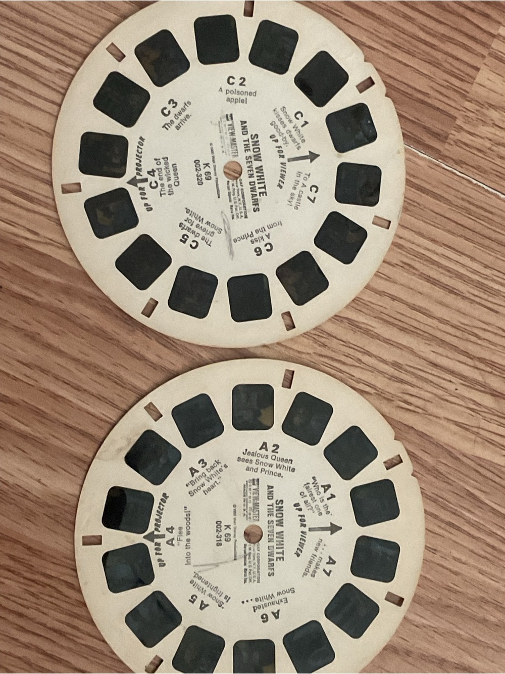 1980 Classic Snow White & the 7 Dwarfs View-Master Reels 2